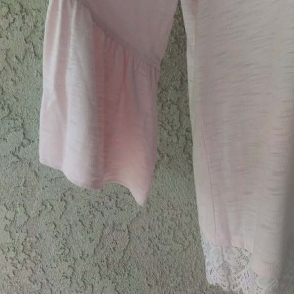 LC Lauren Conrad blush pink keyhole back lace hem - Picture 5 of 8
